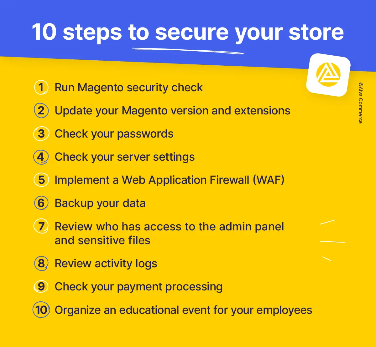 Top 10 Magento Security Tips – Alva Commerce