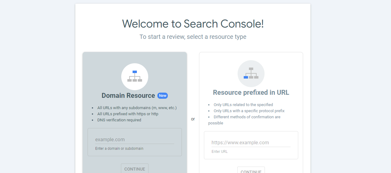 Screen from a Google Search Console